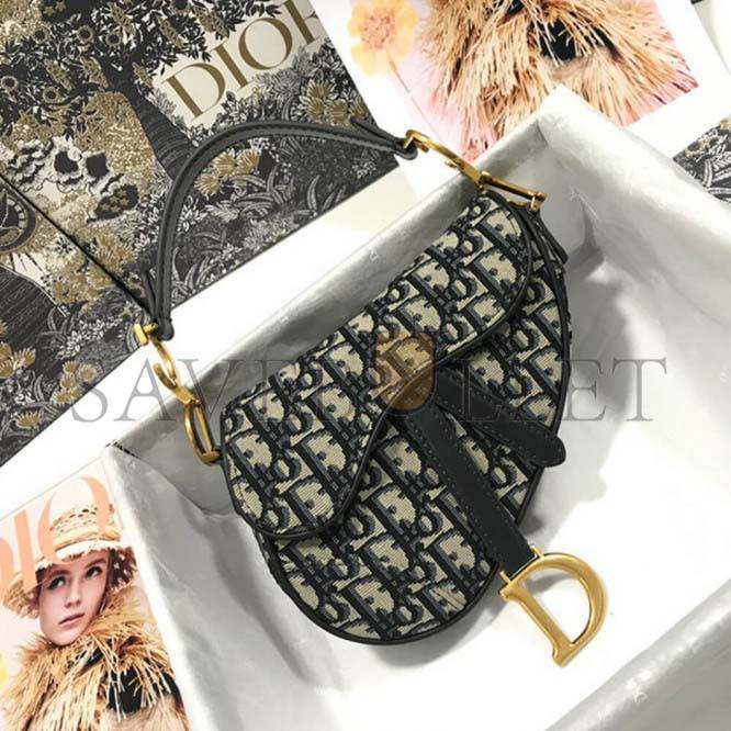 DIOR MINI SADDLE BAG M0447CTZQ_M928 (21cm*18cm*5cm)